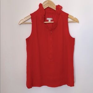 J Crew Naomi Poppy Red Red Sleeveless Top